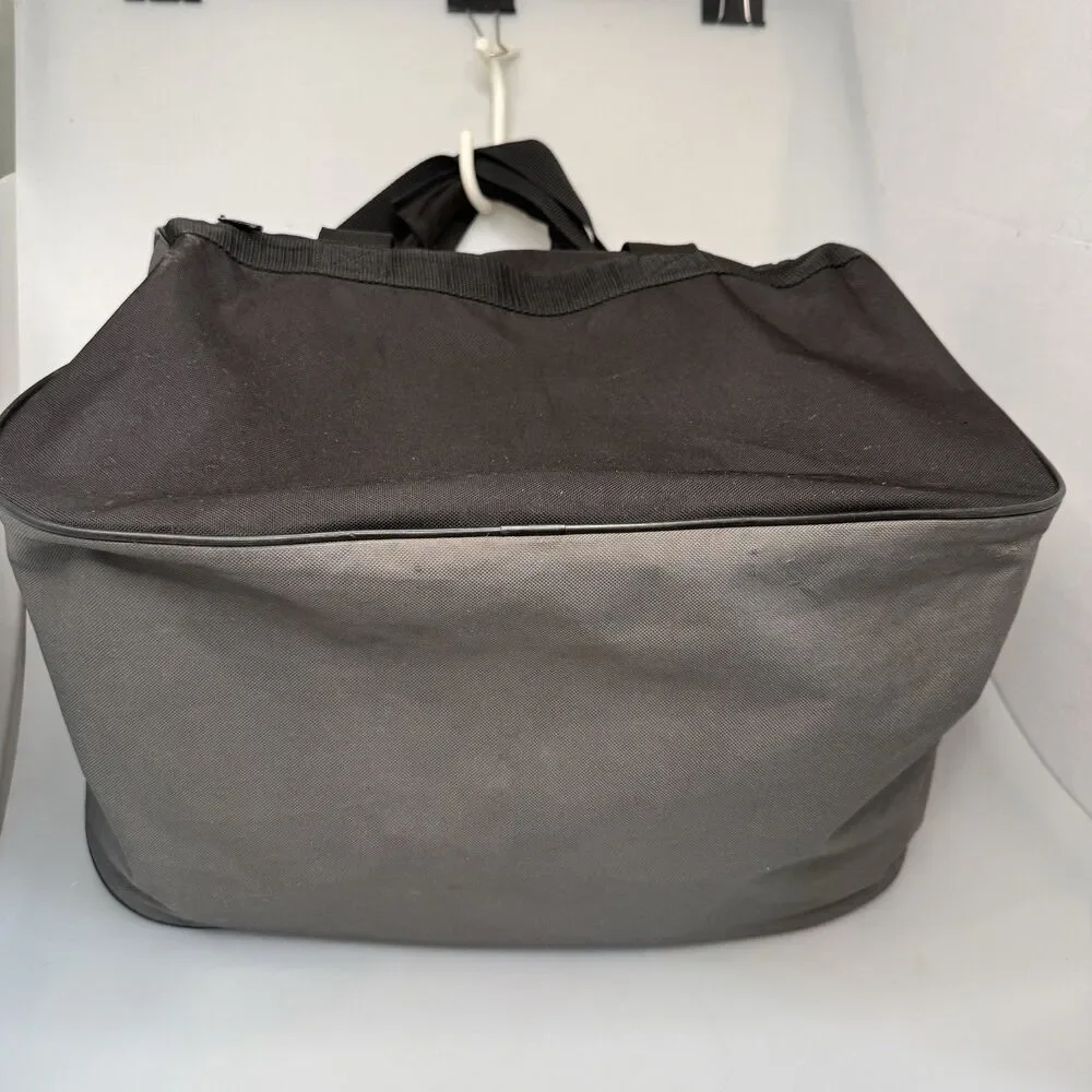 adidas Diablo Small 16x10x10 Duffel Gym Bag 20L Black Gray Zip Travel Strap EUC